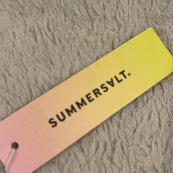 SummerSalt NWT Floral Swimsuit Size 4 - Picture 4 of 5